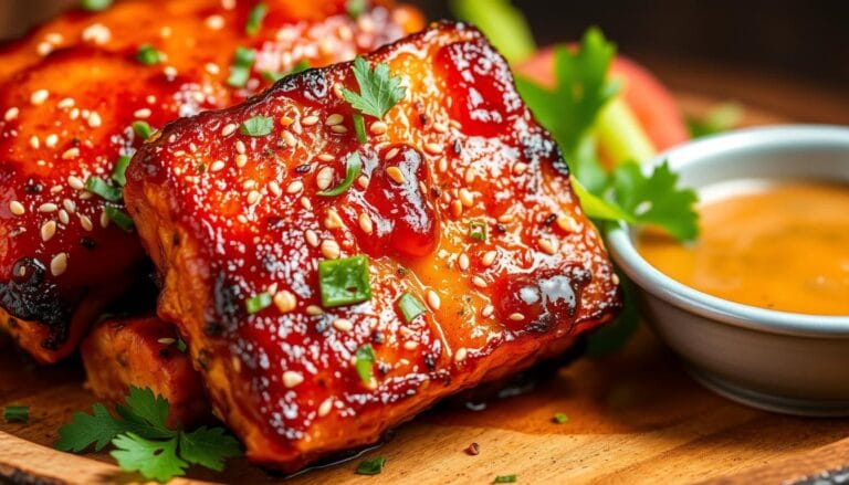 Crispy Honey Garlic Salmon Bites